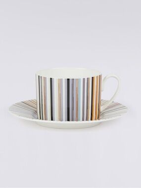 NEW Missoni Stripes Tea Cup and Saucer by Jenkins, Color 148